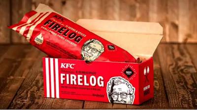 The iconic KFC 11 herbs and spices firelog is back