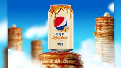 Pepsi teams up with IHOP for maple syrup cola