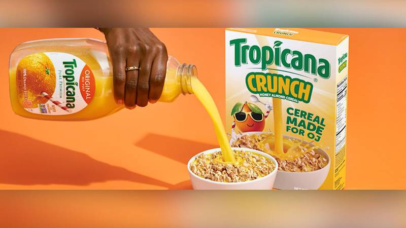 Tropicana debuts cereal to be paired with orange juice, not milk